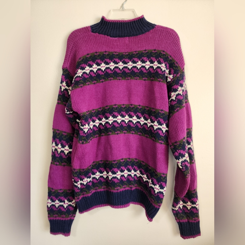 Vibrant Striped Knit Sweater